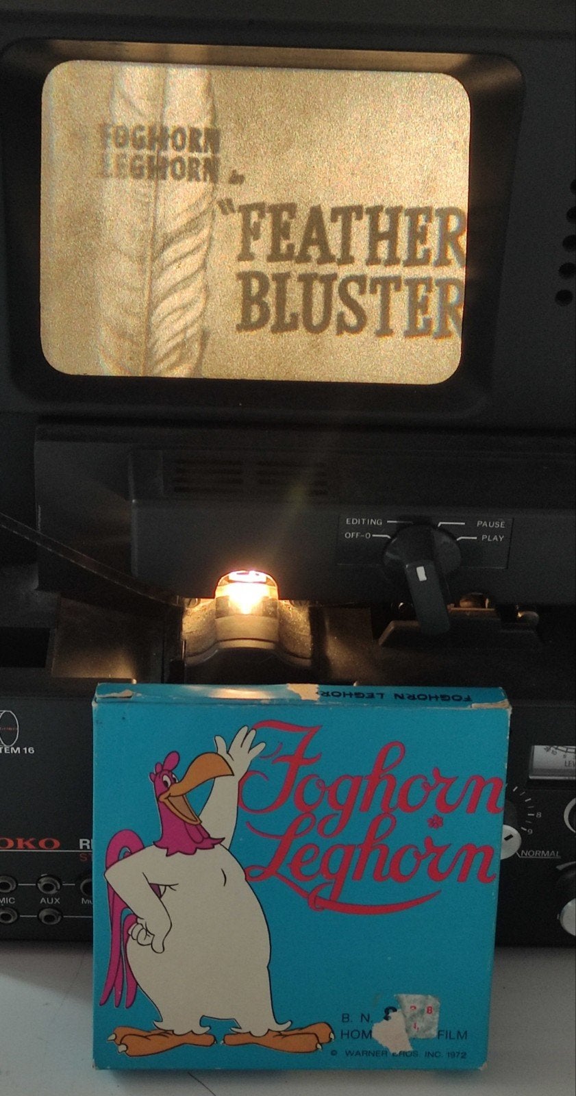 super 8 FOGHORN LEGHORN FEATHER BLUSTER WARNER BROS CARTOON, Audio, Tv en Foto, Filmrollen, Ophalen of Verzenden, 8mm film
