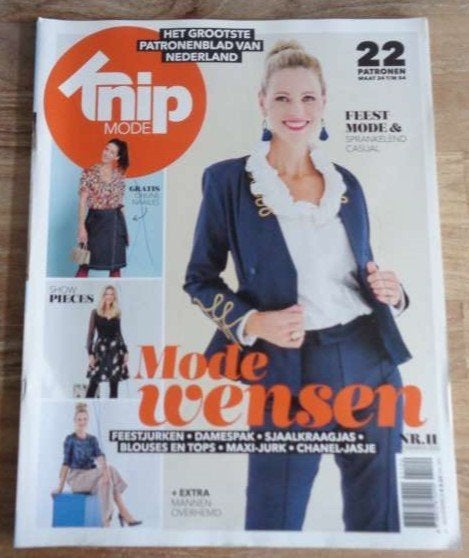 Knipmode nr. 11 november 2020 alle patronen maat 34/54 XL, Verzenden, Zo goed als nieuw, Vrouw, Knipmode