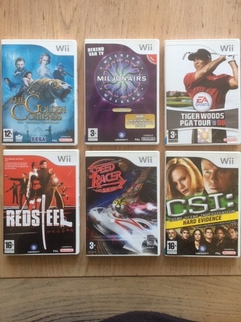 6x Wii nintendo spellen 6,50 euro per stuk, Overige genres, Ophalen of Verzenden, Zo goed als nieuw, 3 spelers of meer