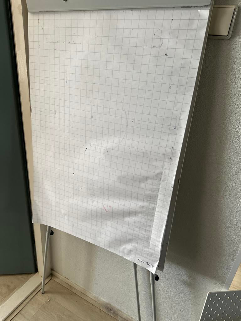 Flipover met papier van quantore, Ophalen, Whiteboard
