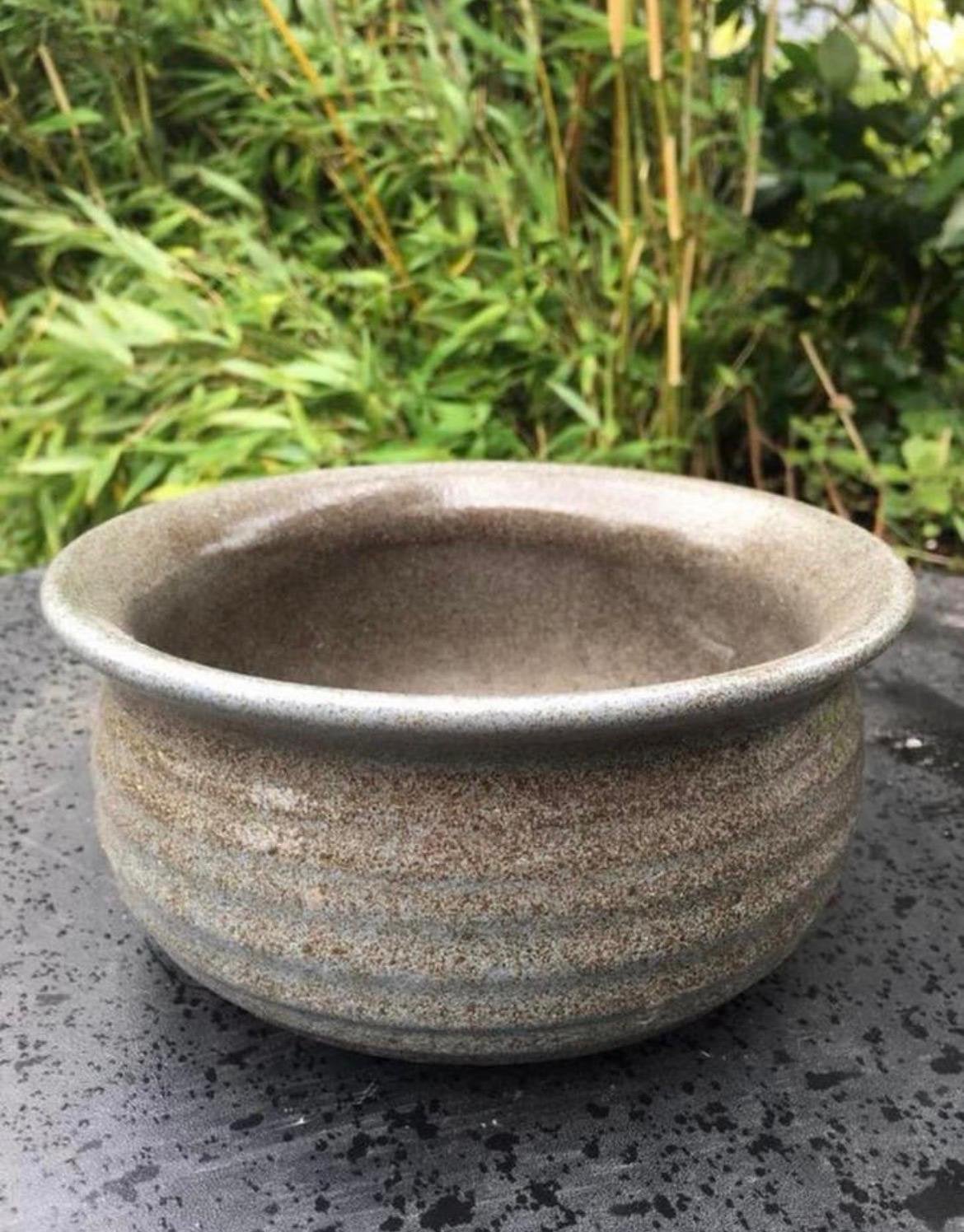 Mooie unieke keramische vintage jaren’60 kwaliteit bloempot, Ophalen, Rond, Binnen, Zo goed als nieuw