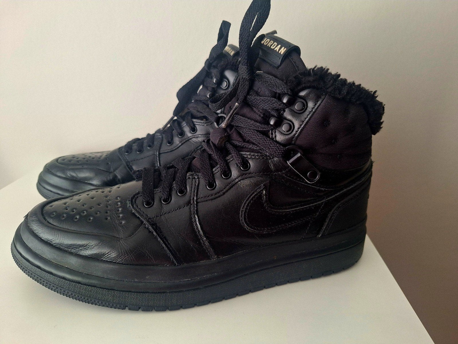 Nike Air Jordan 1 High Top Sneakers Zwart, Zwart, Nike Jordan, Ophalen of Verzenden, Sneakers of Gympen