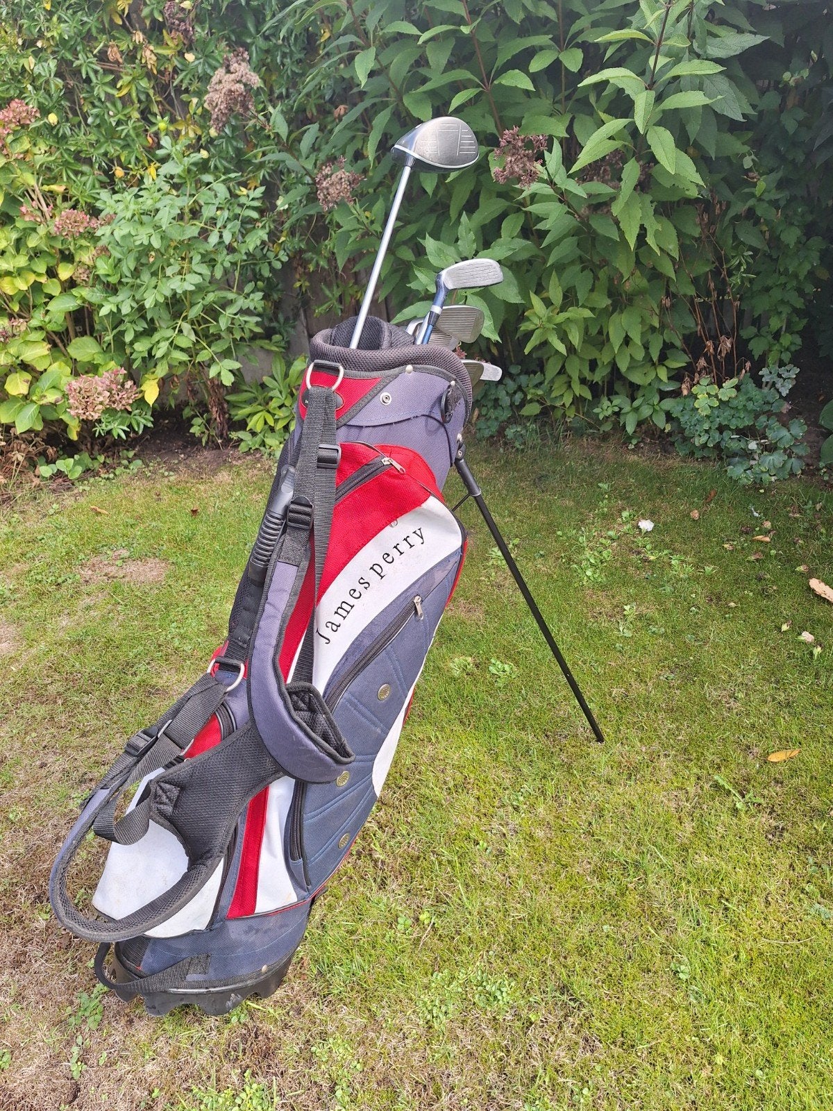 Dames golfset James Perry met golftas rechtshandig., Sport en Fitness, Ophalen, Gebruikt, Set