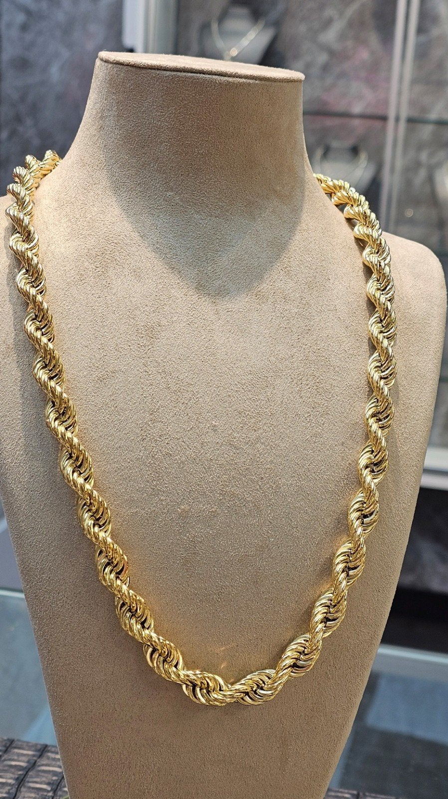 Prachtige 14karaat gouden ropchain 10.7mm