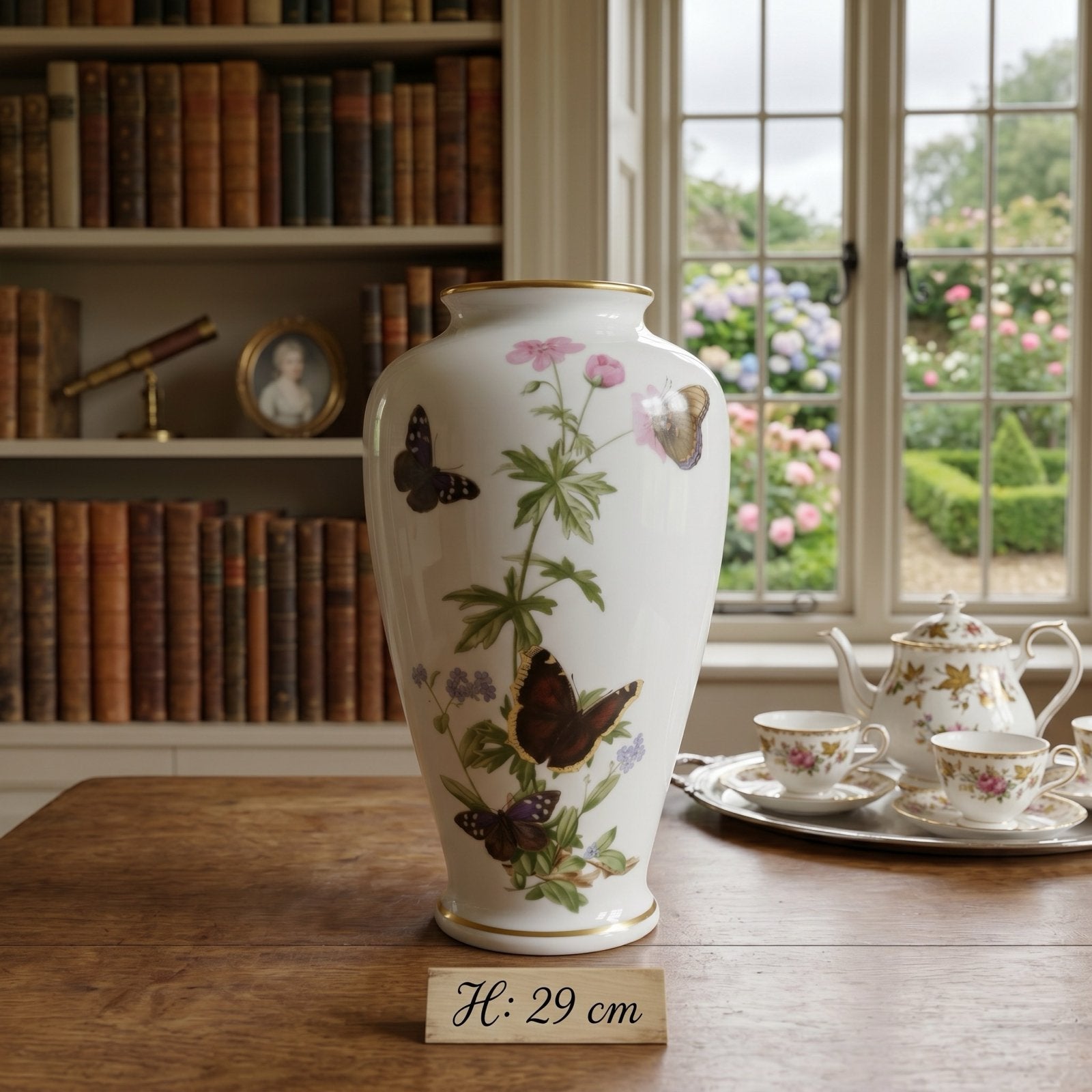Franklin Porcelain Vlinder Vaas - John Wilkinson 1981, Antiek en Kunst, Ophalen of Verzenden