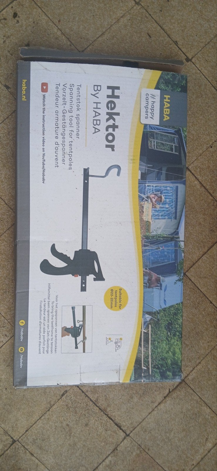 Hektor tentstok spanner, Ophalen