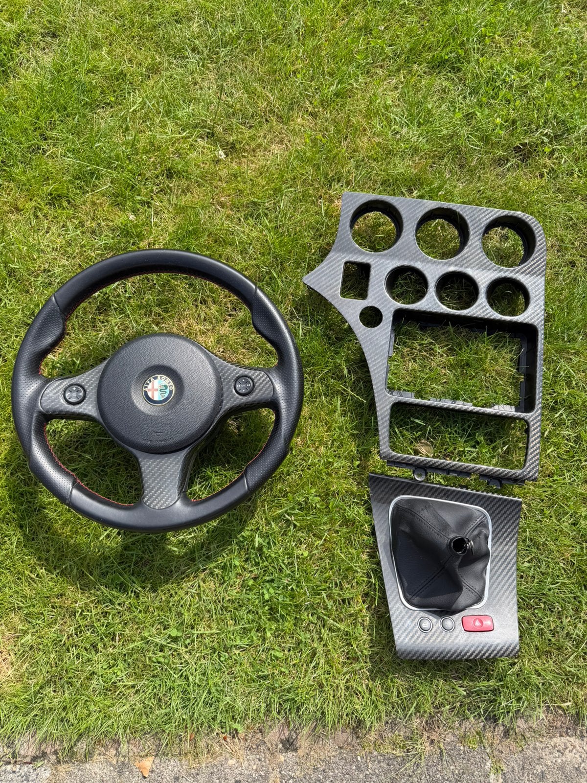 Alfa Romeo 159 orgineel carbon inleg incl ti stuur, Ophalen, Gereviseerd, Alfa Romeo