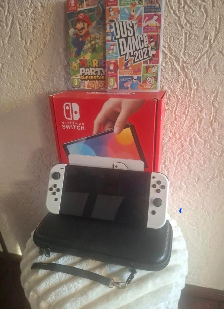 Nintendo Switch Oled met Just Dance game, Online, Overige genres, 1 speler, Ophalen of Verzenden