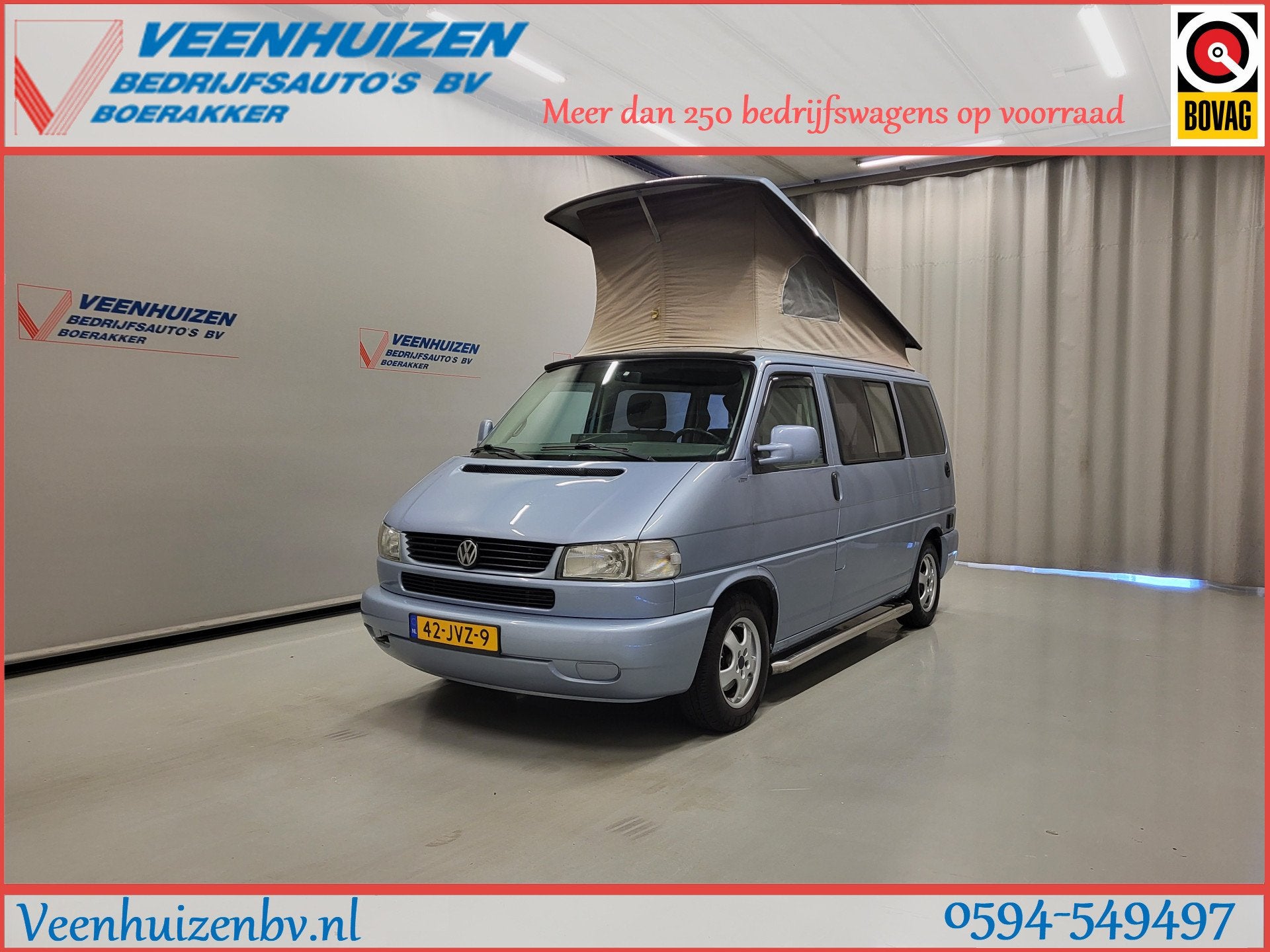 Volkswagen Transporter 2.5TDI Originele California!, Buscamper of Camperbus, Volkswagen, Bedrijf, Elektrische ramen