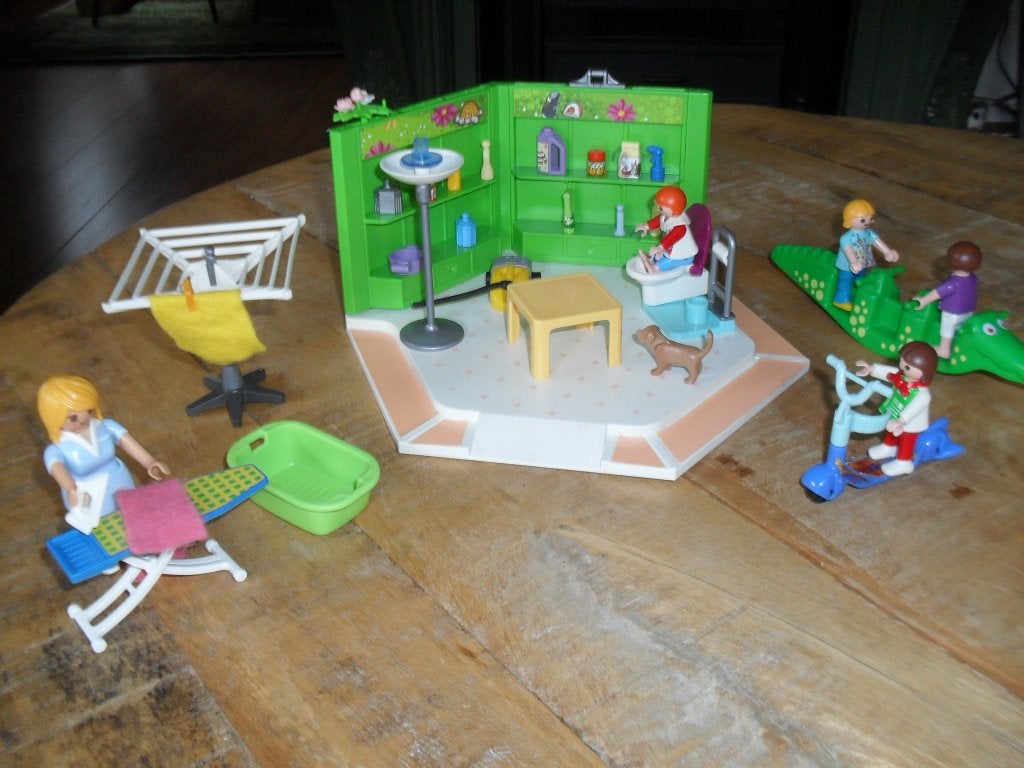 Playmobil bezig met de was kinderen lekker buiten. set no 22, Ophalen of Verzenden, Zo goed als nieuw