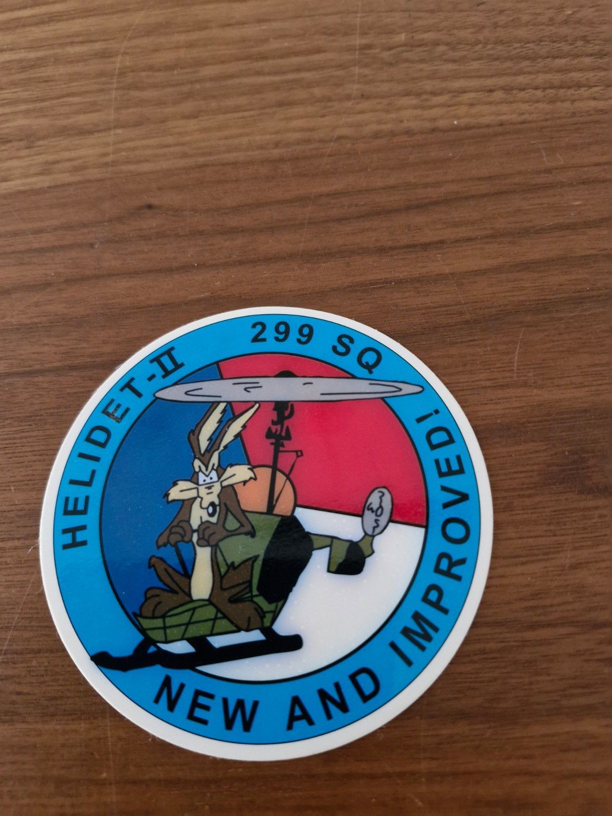 11602 Wile E. Coyote Helidet-II 299 SQ Sticker, Ophalen of Verzenden