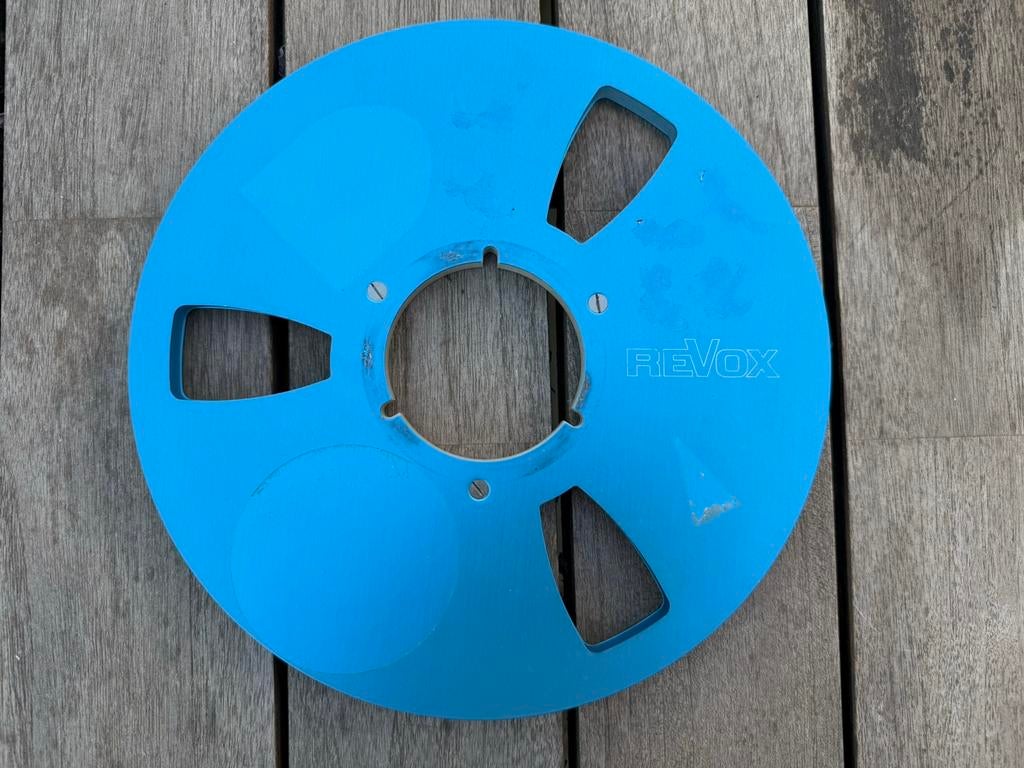 Revox spoel blauw 26cm alu, in goede staat., Audio, Tv en Foto, Bandrecorders, Ophalen of Verzenden, Onderdeel