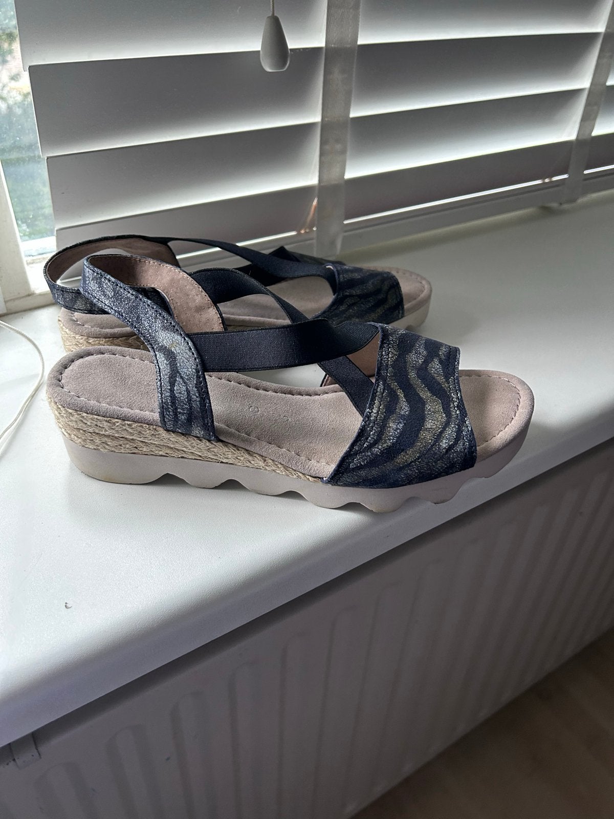 Gabor comfort sandalen, Kleding | Dames, Ophalen of Verzenden, Zo goed als nieuw, Zwart, Sandalen of Muiltjes