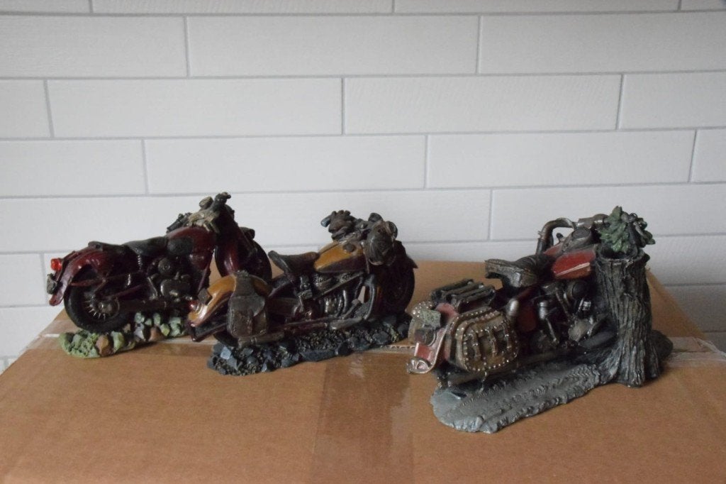 3x Polystone Harley Davidson Motorfietsen, Ophalen, Nieuw, Overige typen