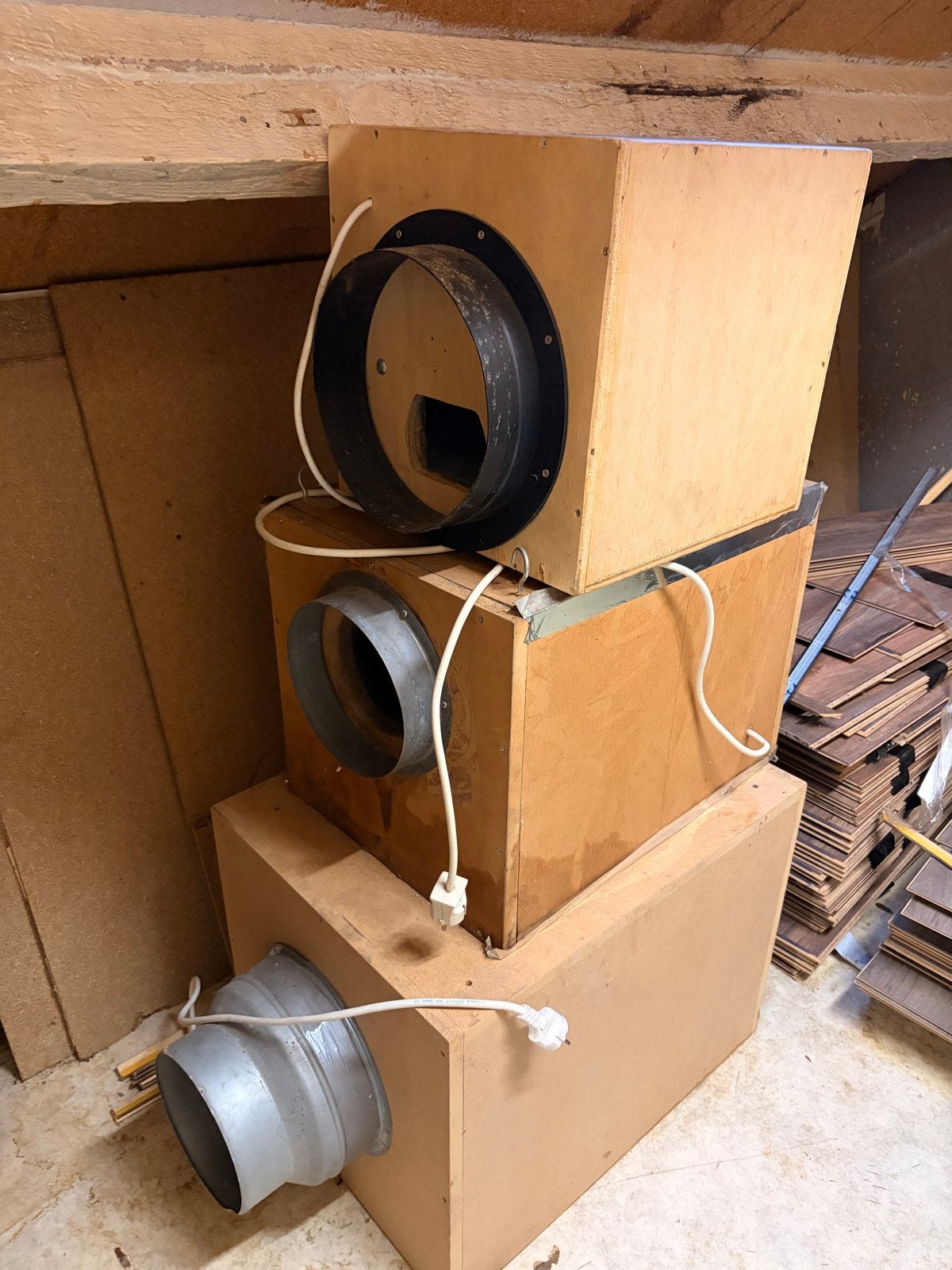 3 Gebruikte afzuigers/filters voor kweken. Kweek, Ophalen, Gebruikt, Ventilator en Afzuiger