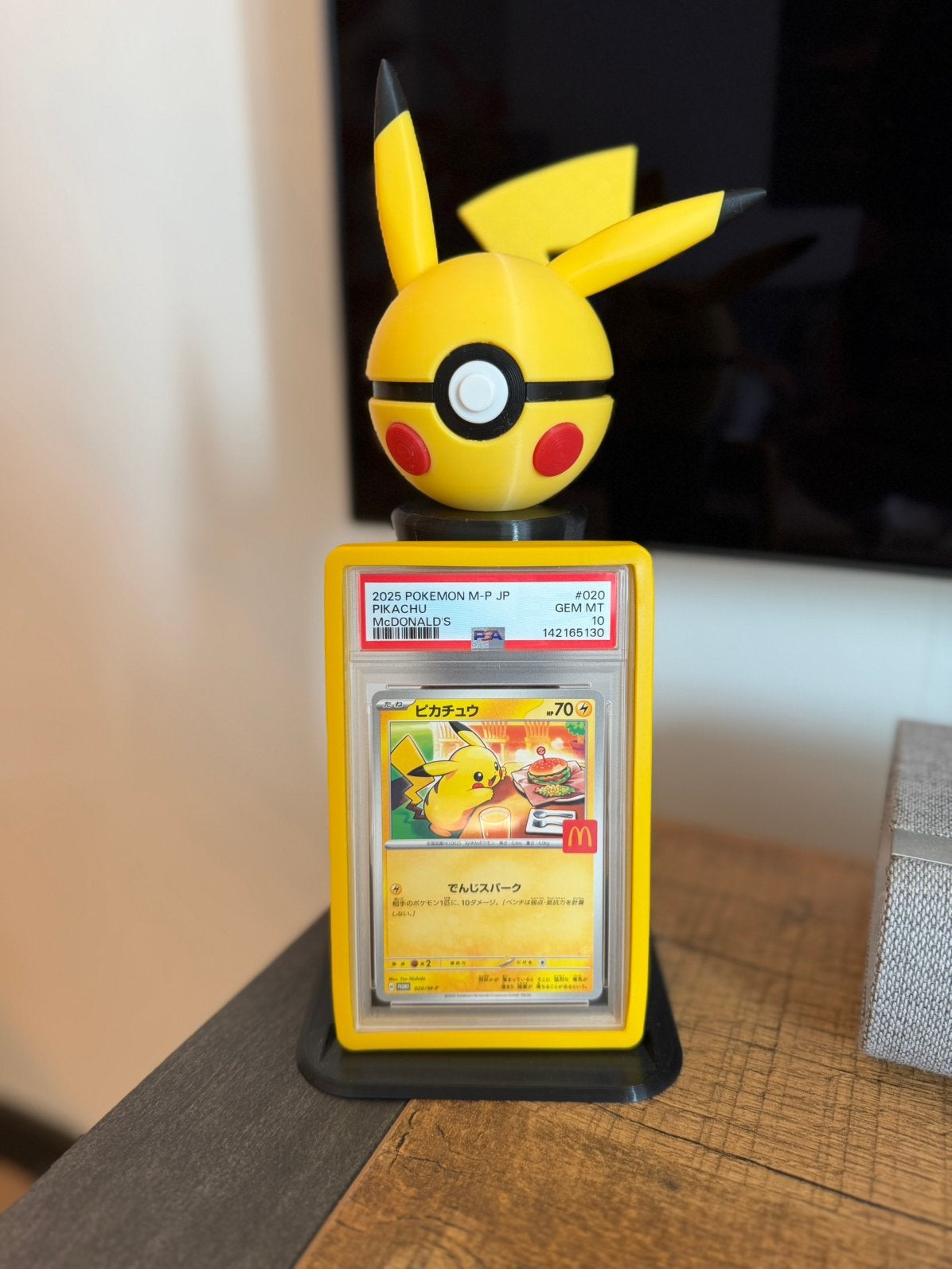 Pikachu Japanse Promo McDonald's PSA 10 Pokémon Kaart, Ophalen of Verzenden, Nieuw, Losse kaart