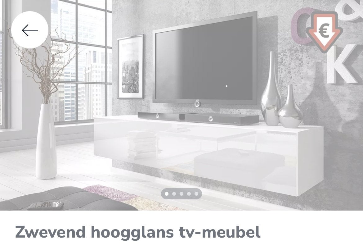 Zwevend Hoogglans TV-meubel - Modern en Functioneel Design, Huis en Inrichting, Ophalen, Overige materialen, 100 tot 150 cm, Nieuw