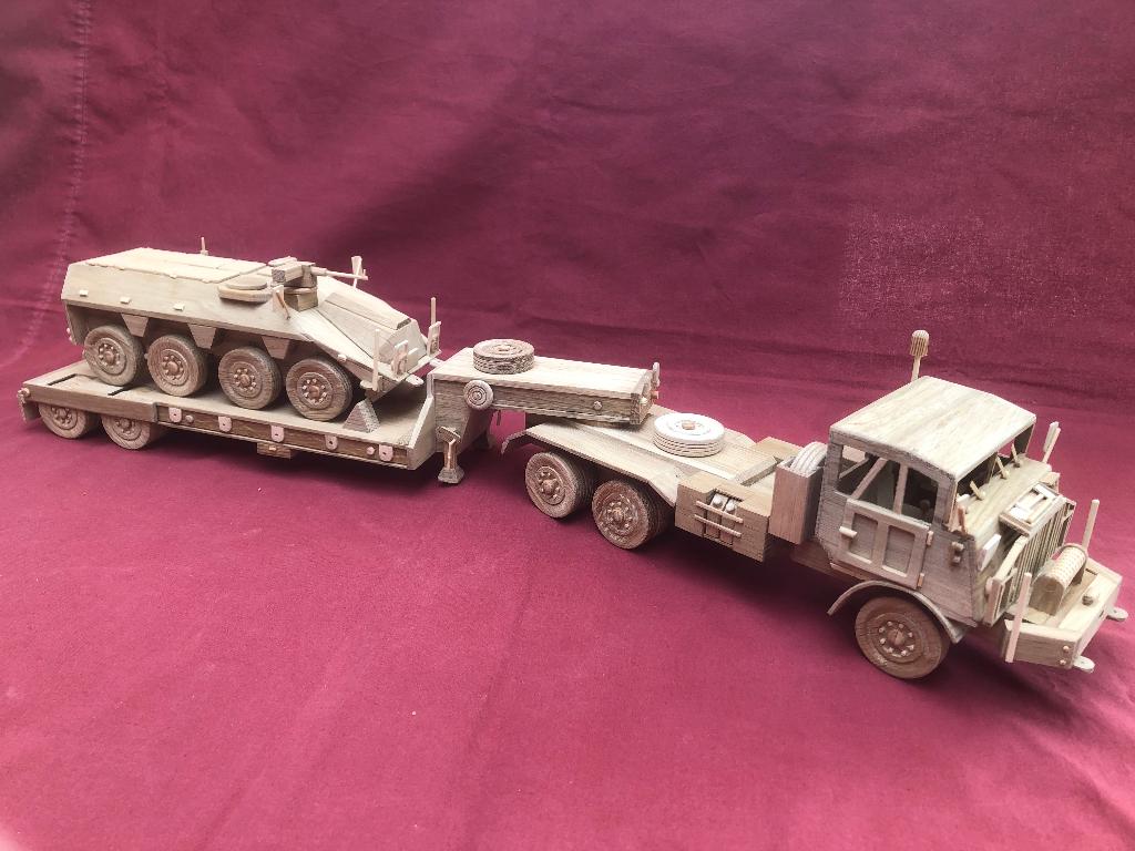 DAF YT 616 met oplegger., Ophalen of Verzenden, Landmacht, Nederland, Miniatuur of Beeldje