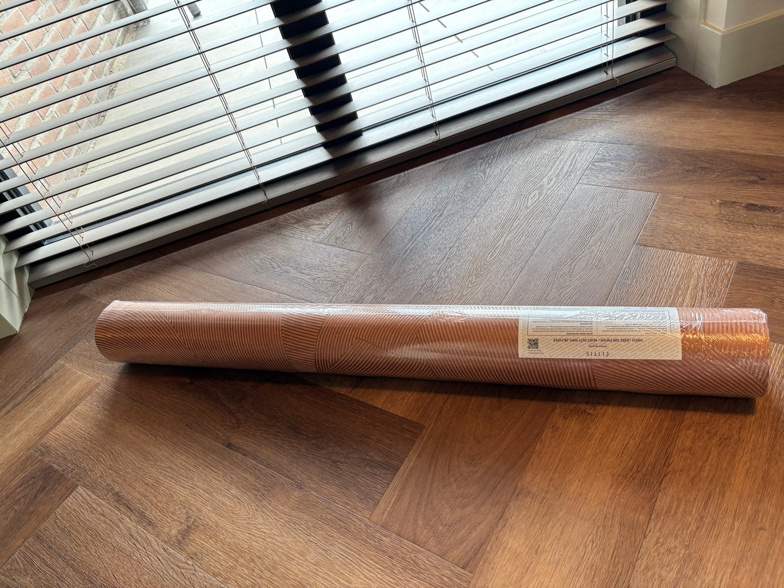 Elitis Vinylbehang VP 976 51 - CERCLE, Huis en Inrichting, Bruin, Structuur, Modern, Ophalen of Verzenden