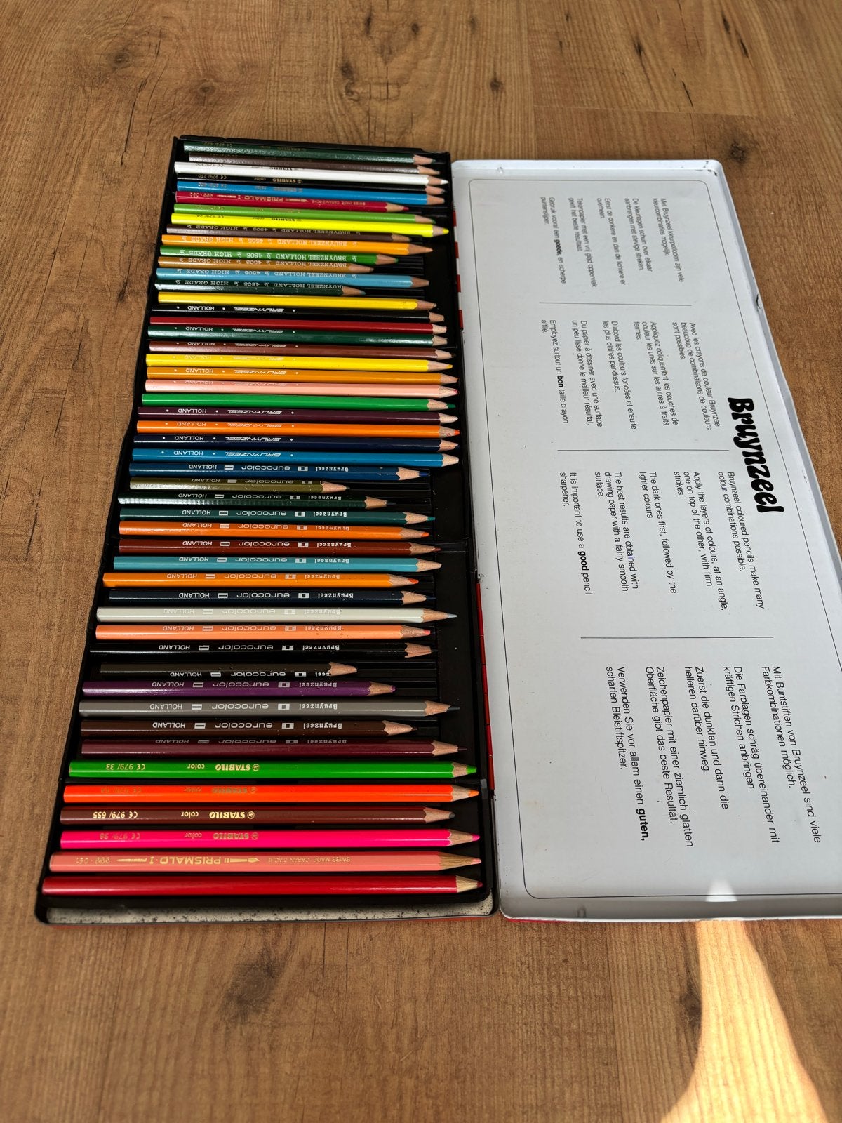50 Bruynzeel en Stabilo Kleurpotloden Set -, Hobby en Vrije tijd, Ophalen of Verzenden, Gebruikt, Potlood of Stift