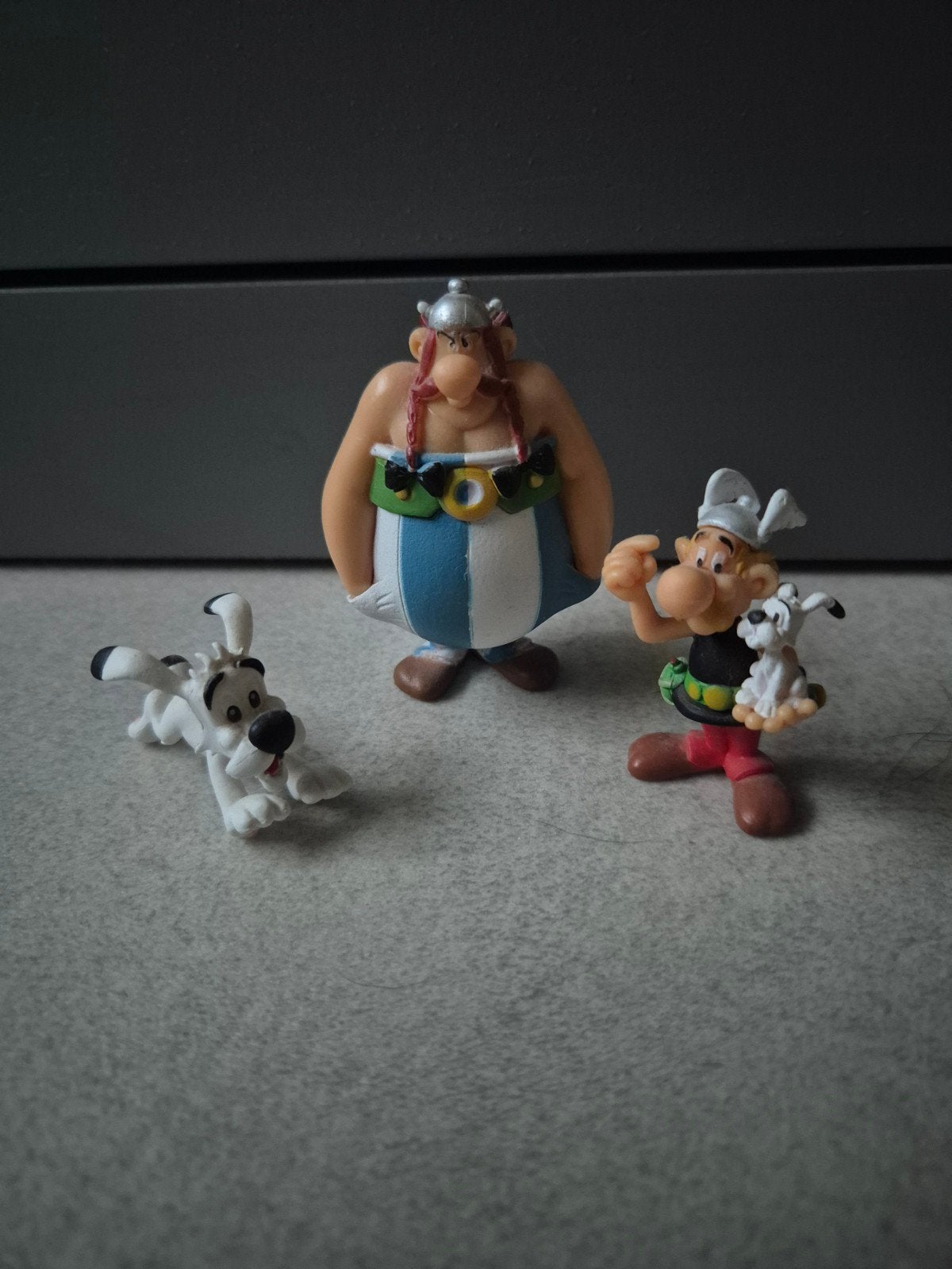 Asterix en Obelix beeldjes - set van 3, Verzamelen, Stripfiguren, Ophalen of Verzenden, Zo goed als nieuw