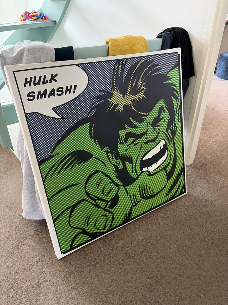 Canvas van de Hulk - Super leuk voor een jongenskamer, Ophalen, Zo goed als nieuw, Minder dan 50 cm, Print