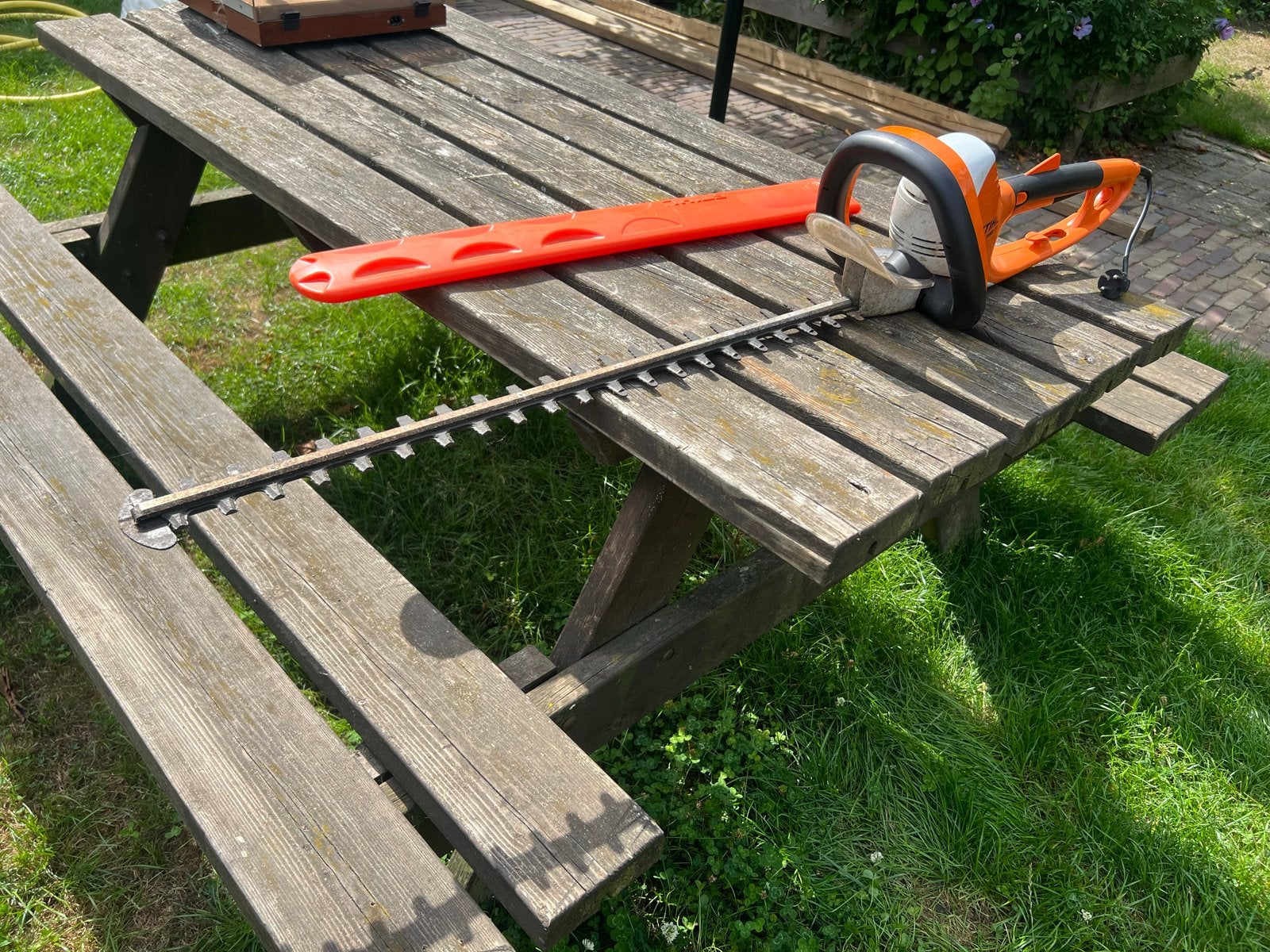 Stihl HSE 71 elektrische heggenschaar, Ophalen of Verzenden, Gebruikt, Elektrisch