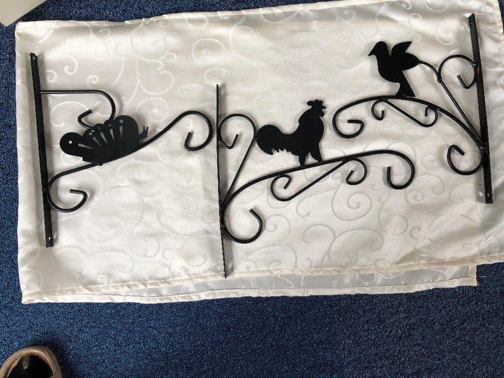 Decoratieve wandhaken met vogel- en vlinder- en haanmotief, Ophalen of Verzenden, Nieuw