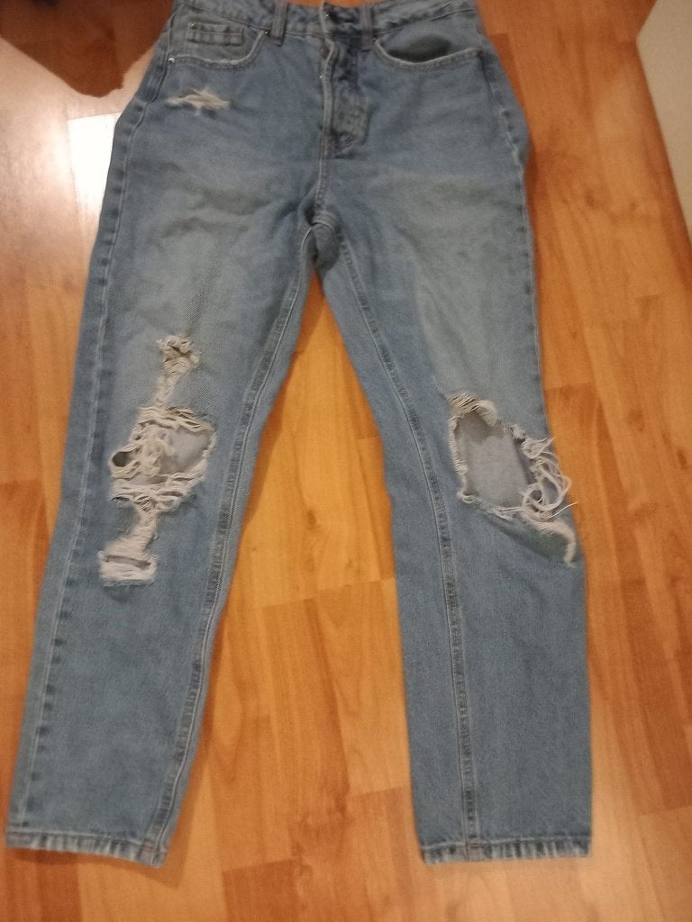 Stradivarius spijkerbroek maat 36, Ophalen of Verzenden, Gedragen, Blauw, W28 - W29 (confectie 36)