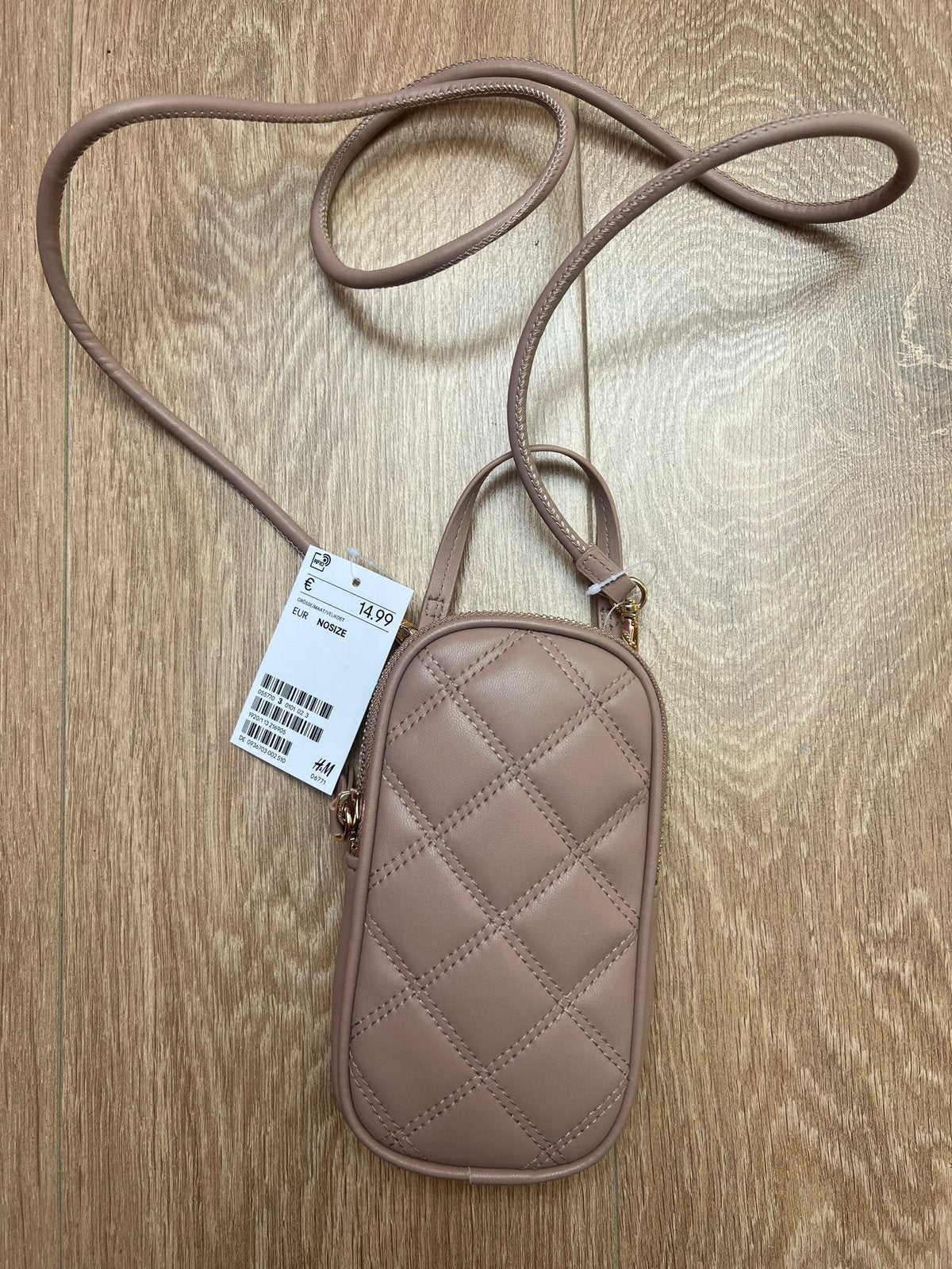 Nieuw H&M portemonnee/telefoontasje oudroze/goud, Ophalen of Verzenden, Nieuw, Roze, Overige typen