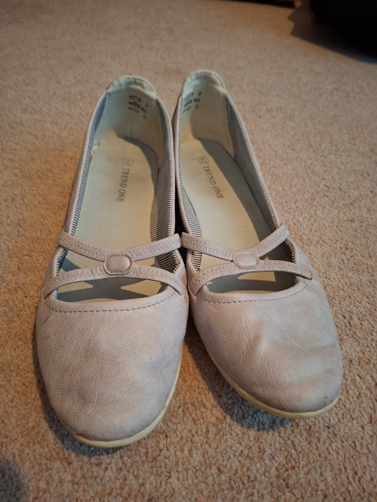 Lichtroze ballerina's maat 42 - Trend One, Kleding | Dames, Trend One, Roze, Gedragen, Ballerina's