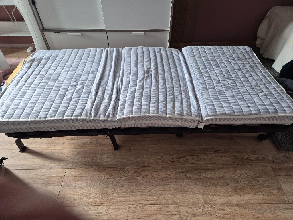 Ikea inklapbed/bankje, Ophalen, Gebruikt, 100 tot 150 cm, Zwart