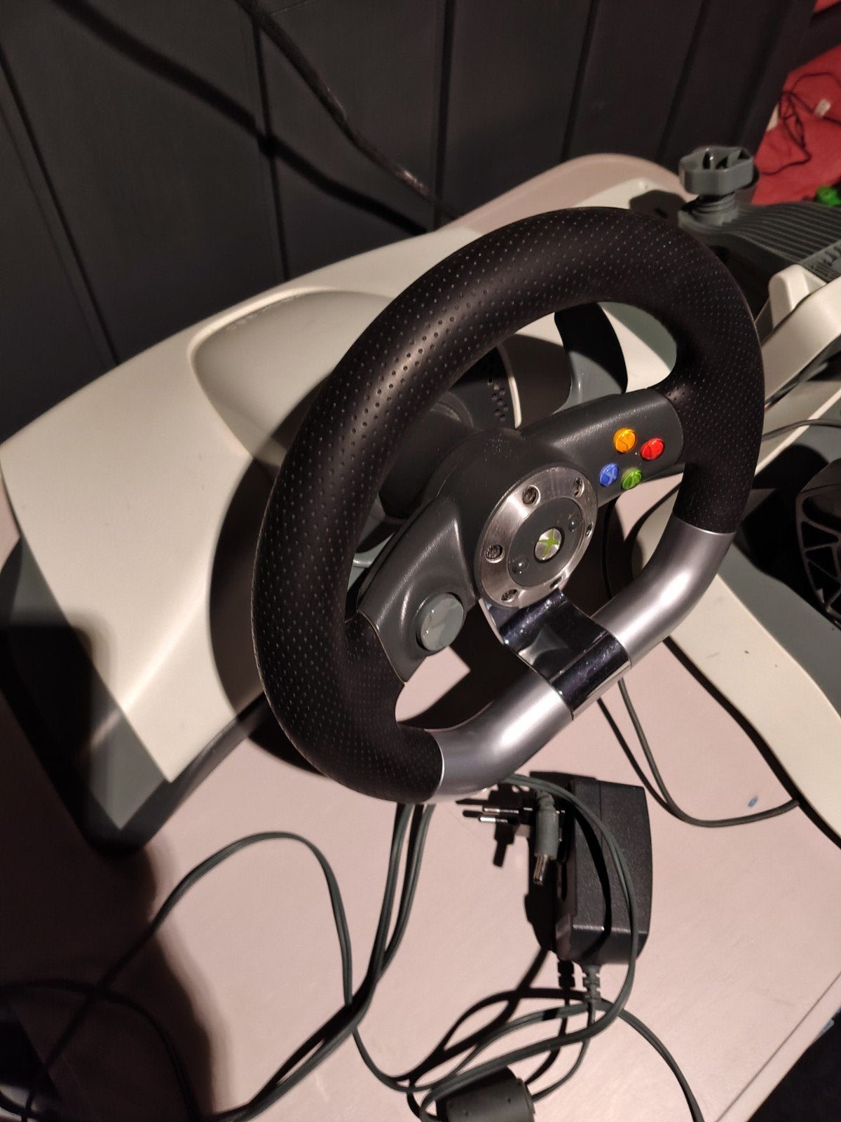 Xbox 360 sturen Microsoft en logitech, Ophalen, Gebruikt, Stuurtje of Sportattribuut, Xbox Original