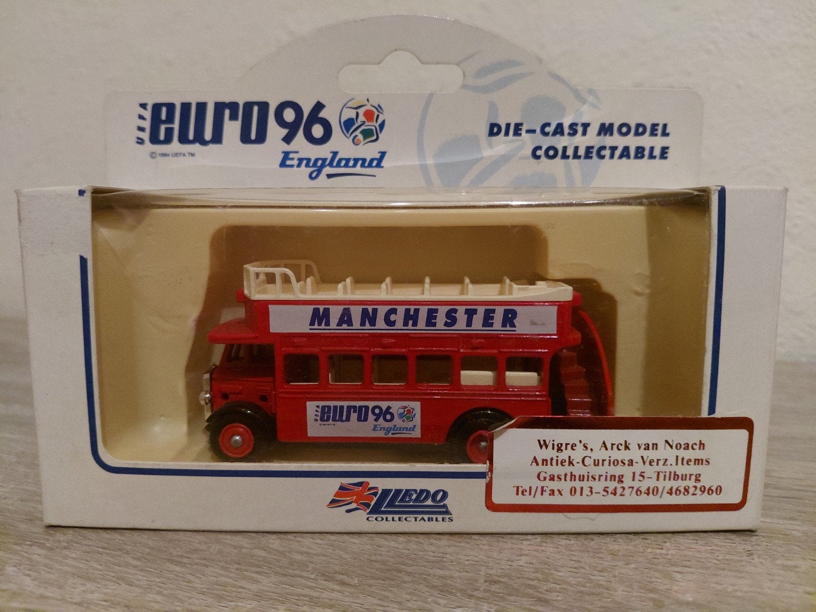 'Euro 96 Manchester' open dubbeldekker, Overige merken, Verzenden, 1:32 tot 1:50, Overige typen