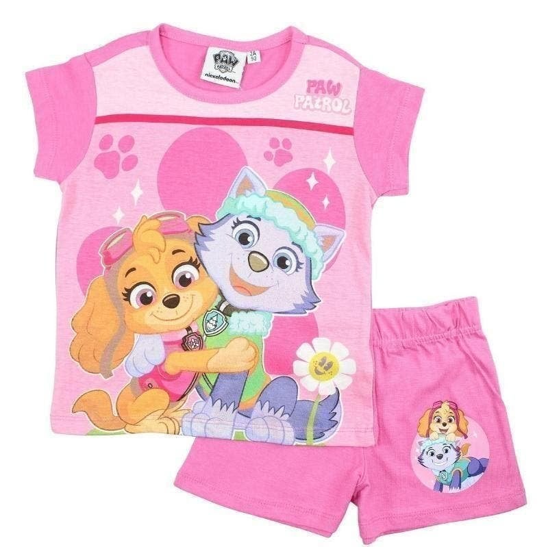 Paw Patrol Shortama Licht Roze - Maat 92 - 98 - 116 - Katoen, Nacht- of Onderkleding, Meisje, Nieuw, Ophalen of Verzenden
