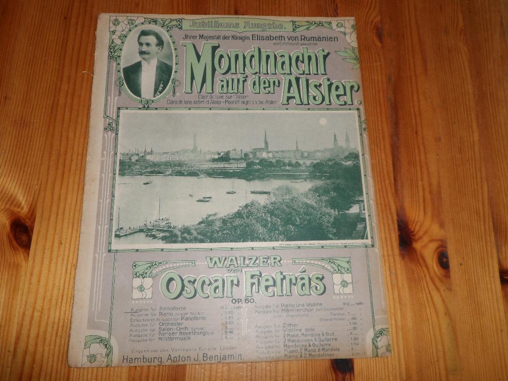 Mondnacht auf der alster - oscar fetras, Muziek en Instrumenten, Gebruikt, Accordeon, Ophalen of Verzenden, Artiest of Componist