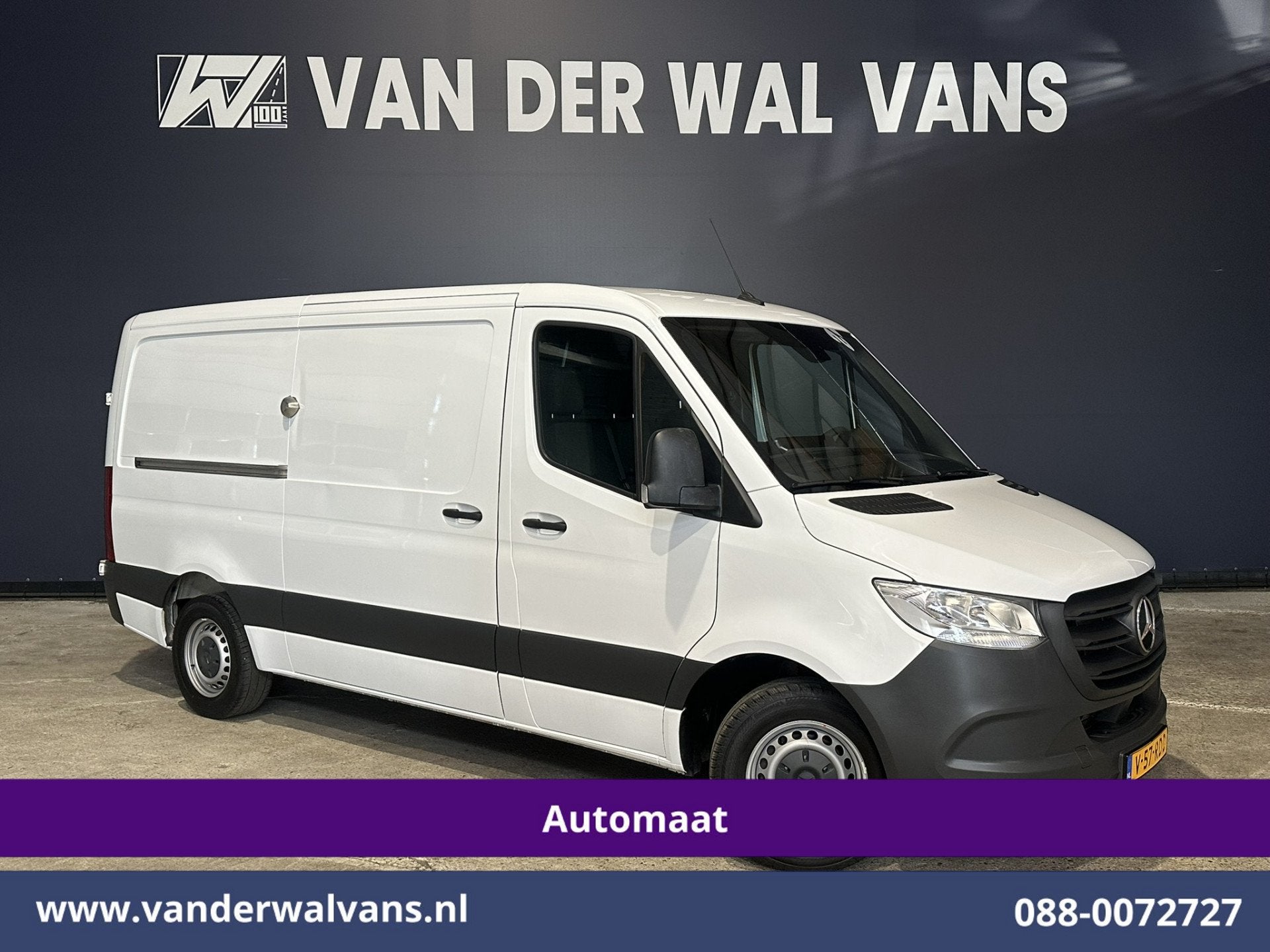 Mercedes-Benz Sprinter 315 CDI 150pk 9G-Tronic Automaat L2H1, Auto's, Stof, Gebruikt, 4 cilinders, Wit