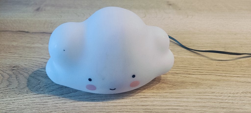 Wolk - wit | A Little Lovely Company 13 cm, Ophalen, Gebruikt, Lamp
