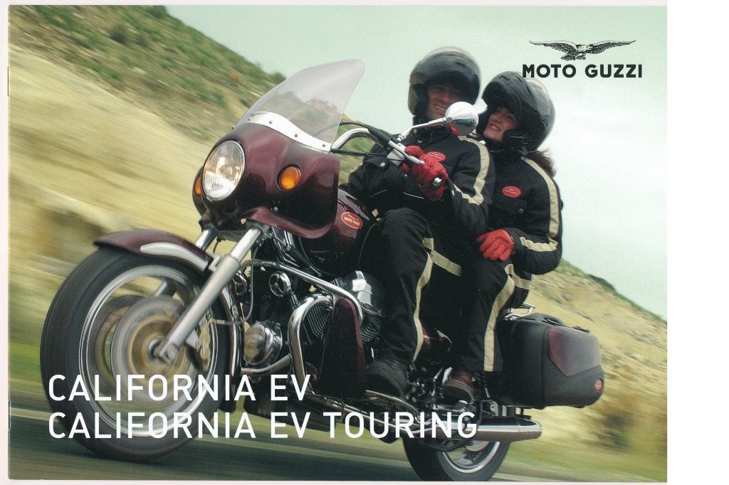 Moto Guzzi EV motorcycle brochure FULL SIZE NEW, Ophalen of Verzenden, Nieuw, Motoren