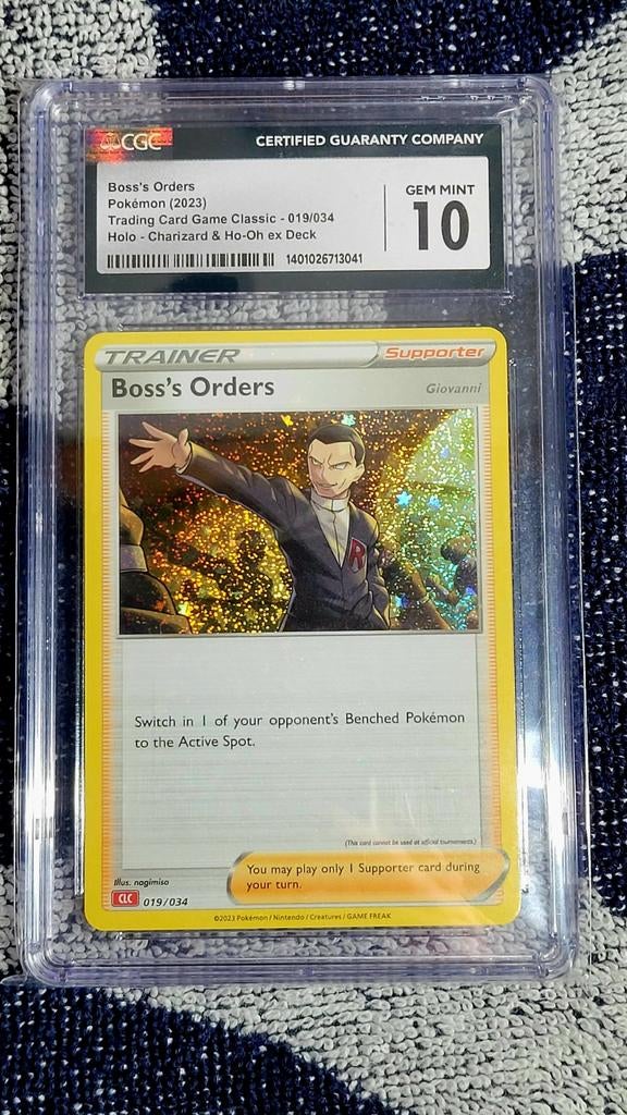CGC 10 Boss's Orders Holo Pokémon Kaart (2023), Ophalen of Verzenden, Nieuw, Losse kaart, Foil