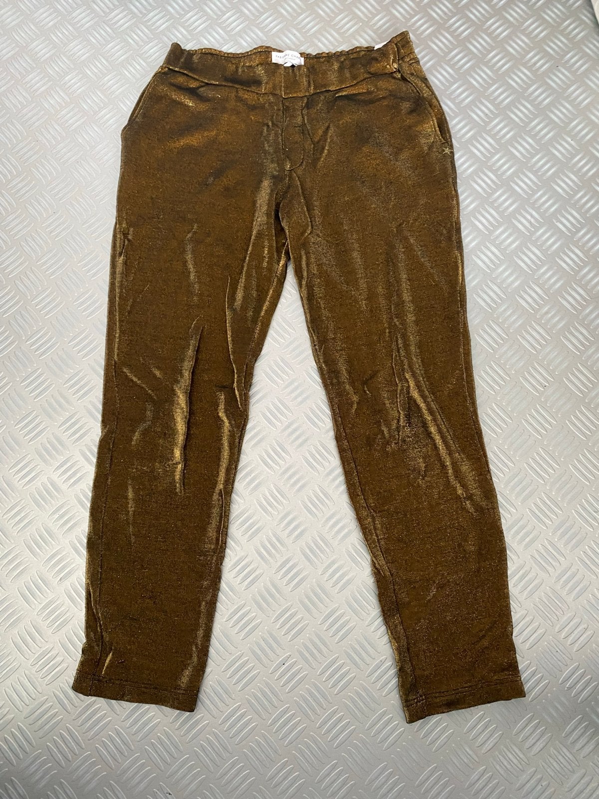 Fabienne Chapot Vera Pants maat S - Goudkleurig met Lurex, Kleding | Dames, Broeken en Pantalons, Zo goed als nieuw, Maat 36 (S)