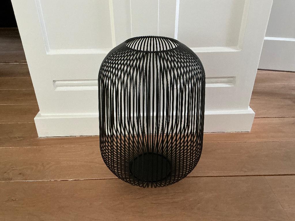 Blomus windlicht, Ophalen, 25 tot 50 cm, Zwart, Zo goed als nieuw