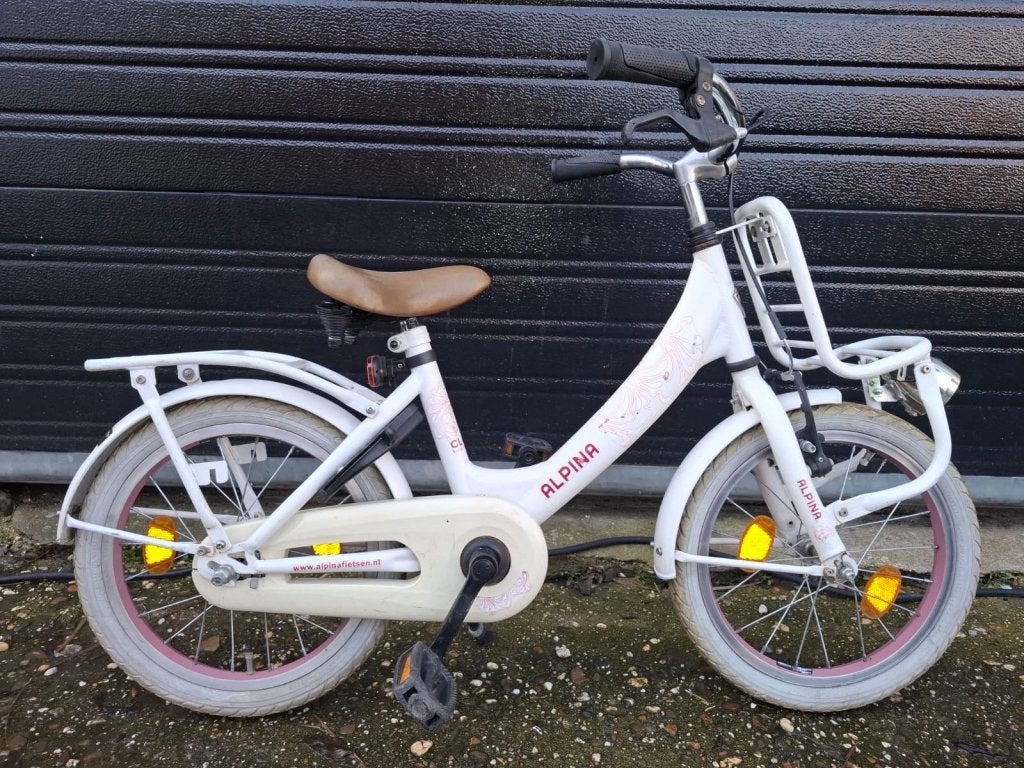Alpina club 16 inch meisjesfiets, 16 tot 20 inch, Alpina club, Niet ingevuld, Niet ingevuld