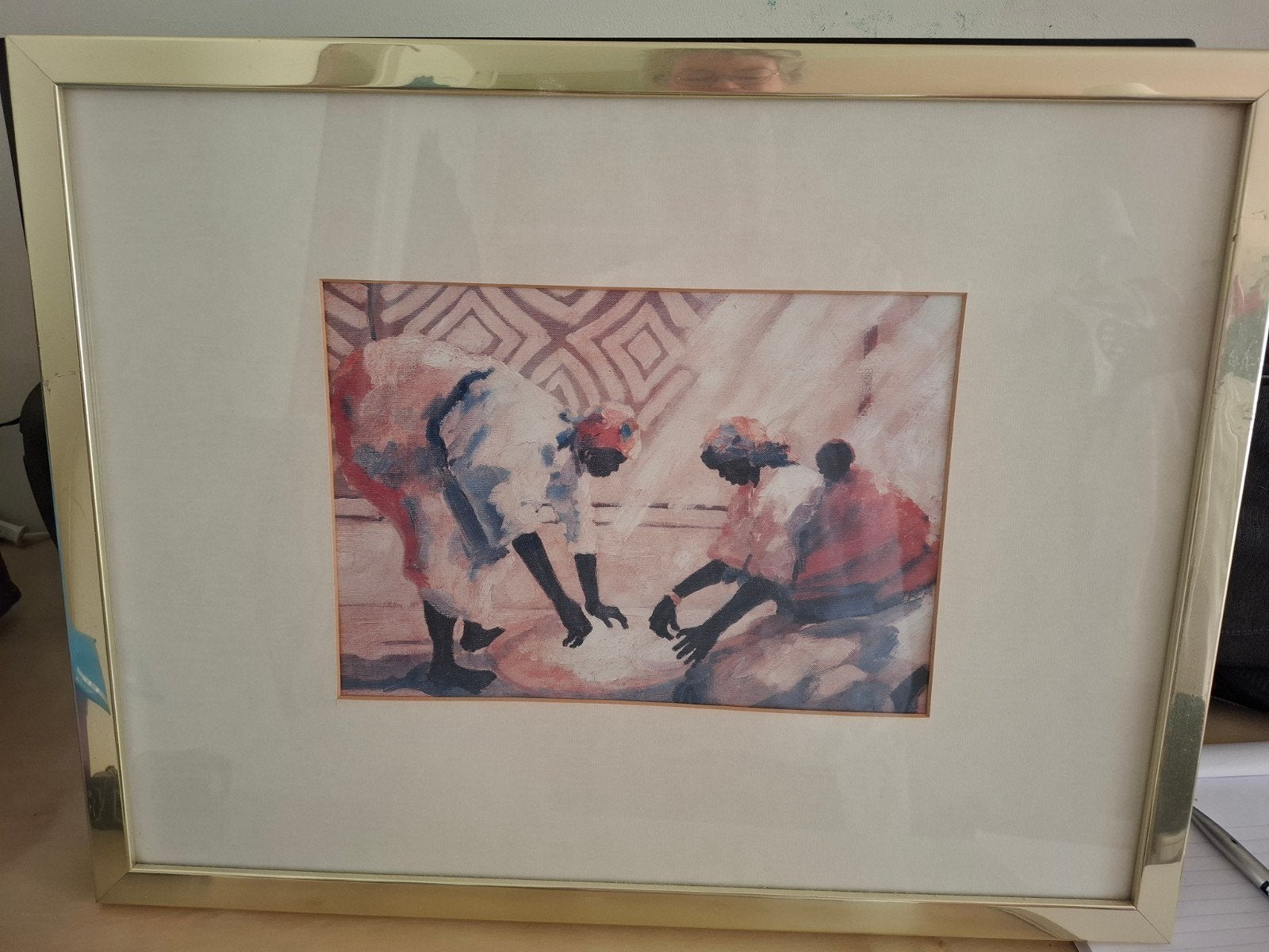 Mooie aquarellen van arbeidende dames in Lesotho. Z. Afrika, Ophalen of Verzenden