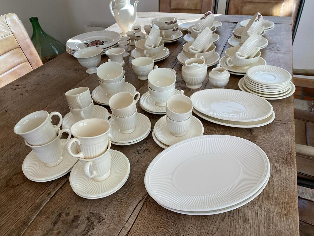 Wedgwood servies - briar rose, moss rose, EDME, windsor, Ophalen, Gebruikt, Wedgwood, Porselein