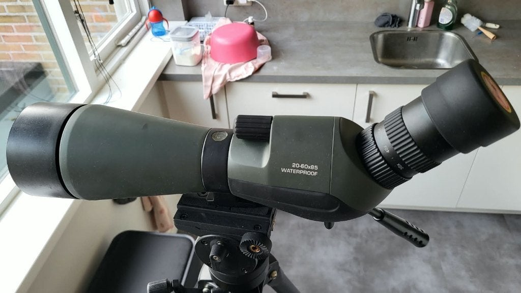 Bresser 20-60x85 spotting scope met statief, Ophalen, Gebruikt, Lenzentelescoop (refractor), 80 tot 200 mm
