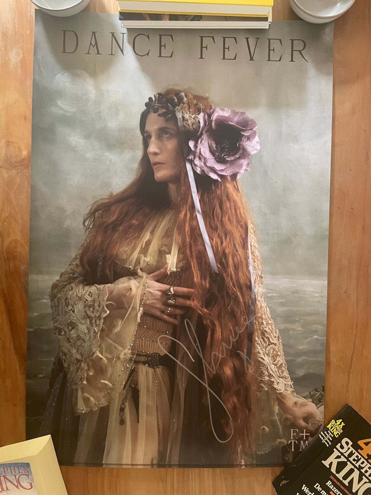 Florence + The Machine - Dance Fever  gesigneerde poster, Verzamelen, Posters, Rechthoekig Staand, Ophalen of Verzenden, Zo goed als nieuw