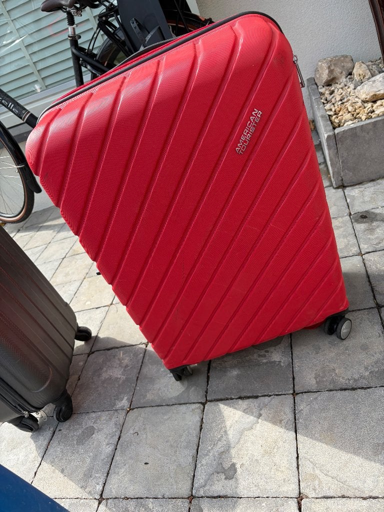 Koffers en trolley, Ophalen, Zo goed als nieuw, Hard kunststof, Wieltjes