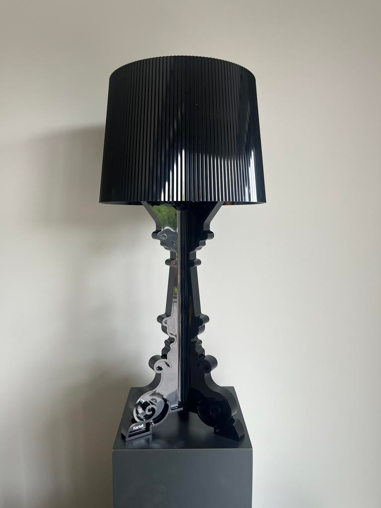 Kartell - Bourgie tafellamp zwart, Huis en Inrichting, Lampen | Tafellampen, Ophalen, Zo goed als nieuw, Kunststof, 75 cm of meer