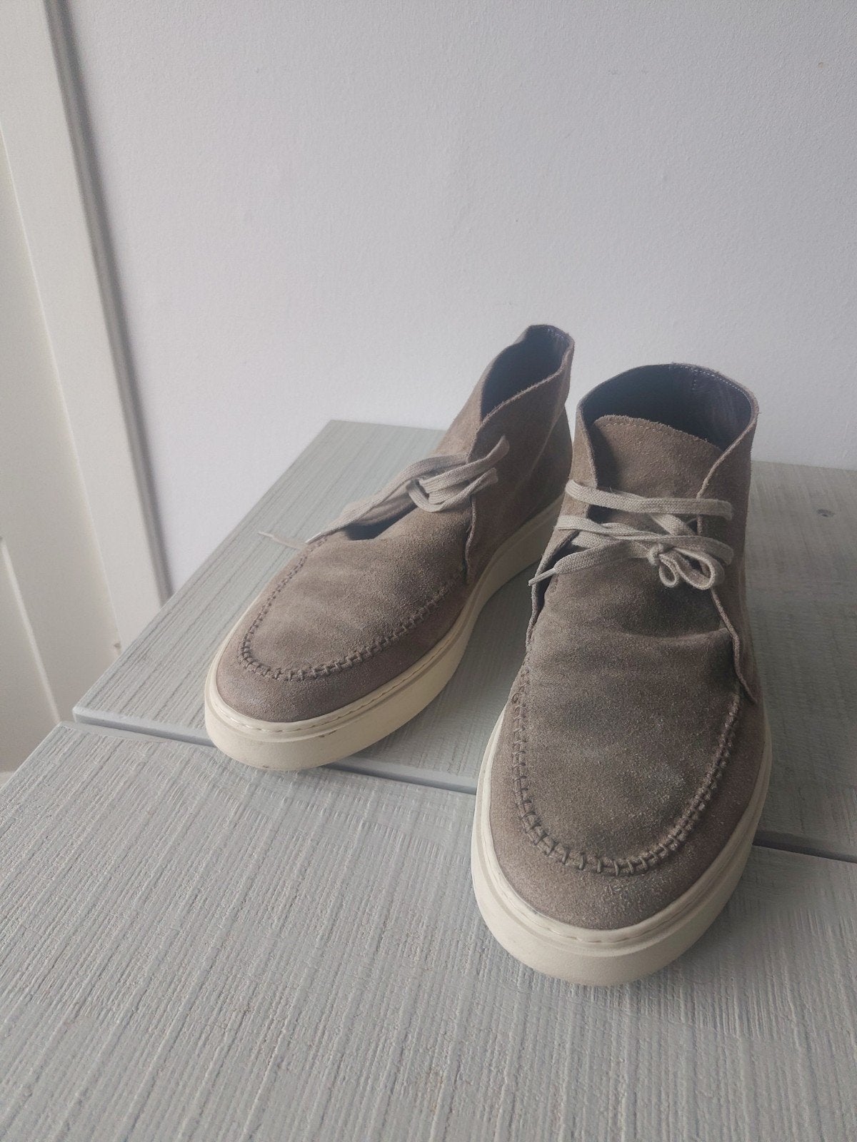 Nette Giorgio veterschoenen in bruin suède maat 45, Bruin, Ophalen of Verzenden, Zo goed als nieuw, Boots